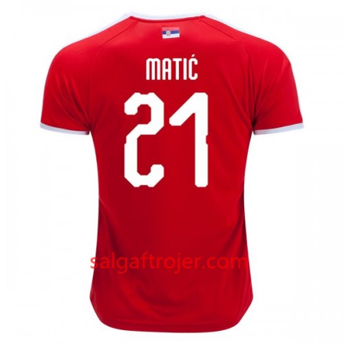 Serbien Fodboldtrøjer Matic 21 Hjemmebanesæt VM 2018 Serbien Fodboldtrøjer Matic 21 Hjemmebanesæt VM 2018